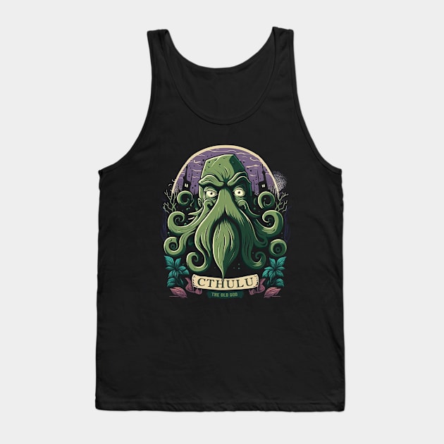 Cthulu - The Eldritch Terror Tank Top by DesignedbyWizards